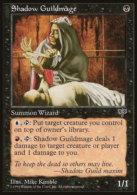 Shadow Guildmage, Mirage #140, Magic: The Gathering card