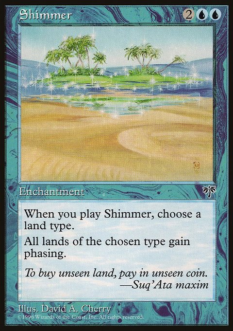 Shimmer, Mirage #92, Magic: The Gathering card