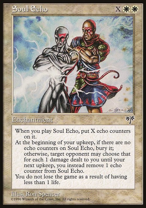 Soul Echo, Mirage #40, Magic: The Gathering card