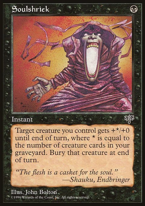 Soulshriek, Mirage #145, Magic: The Gathering card