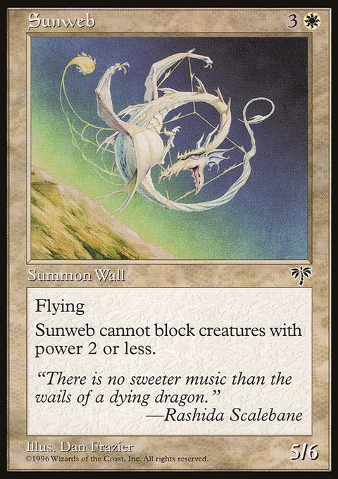 Sunweb, Mirage #42, Magic: The Gathering card