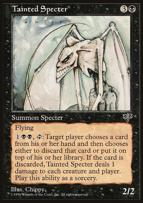 Tainted Specter, Mirage #148, Magic: The Gathering card