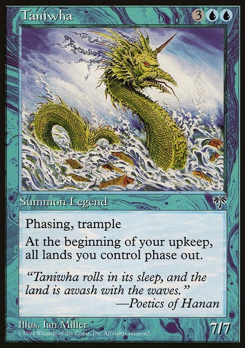 Taniwha, Mirage #95, Magic: The Gathering card