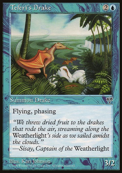 Teferi's Drake, Mirage #97, Magic: The Gathering card