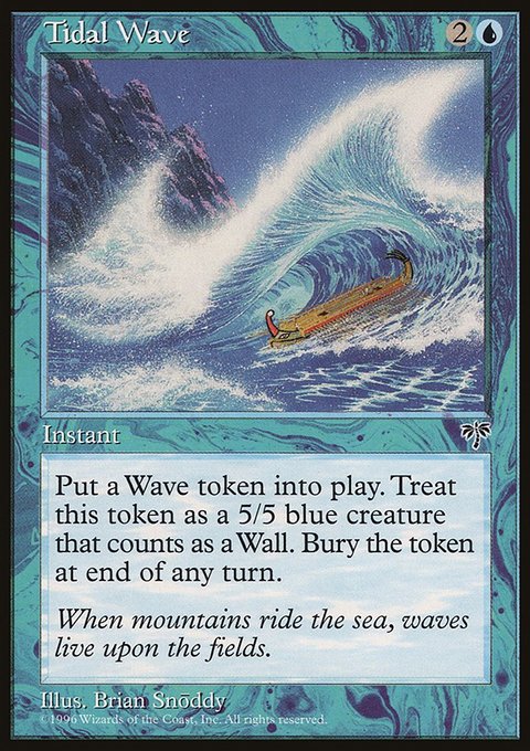 Tidal Wave, Mirage #100, Magic: The Gathering card