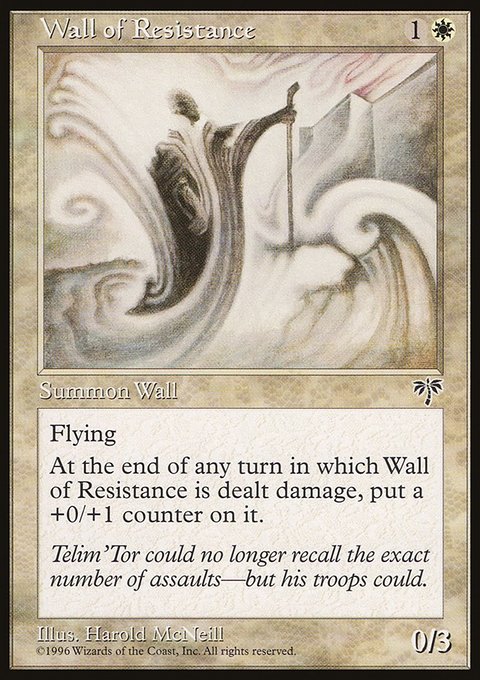 Wall of Resistance, Mirage #46, Magic: The Gathering card