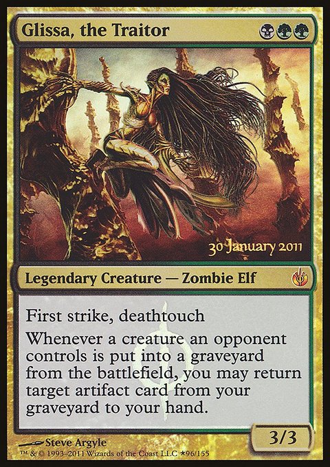 Glissa, the Traitor, Mirrodin Besieged Promos #96★, Magic: The Gathering card