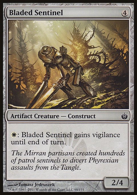 Bladed Sentinel, Mirrodin Besieged #98, Magic: The Gathering card
