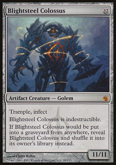 Blightsteel Colossus, Mirrodin Besieged #99, Magic: The Gathering card
