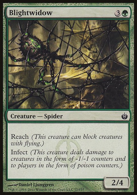 Blightwidow, Mirrodin Besieged #77, Magic: The Gathering card