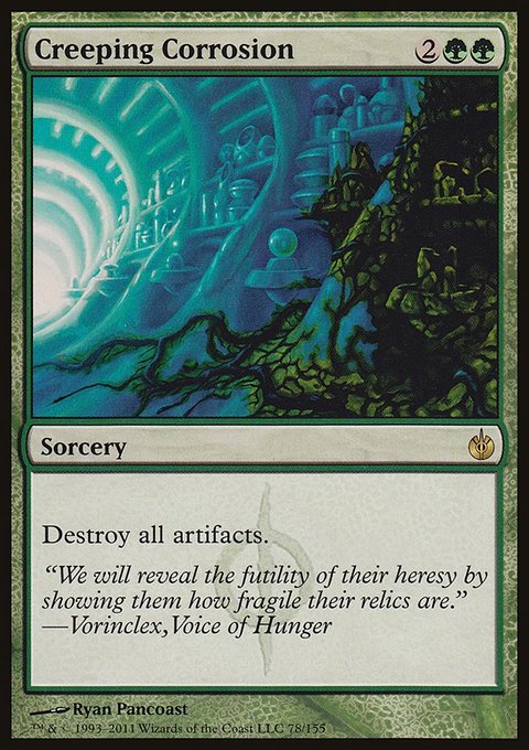 Creeping Corrosion, Mirrodin Besieged #78, Magic: The Gathering card