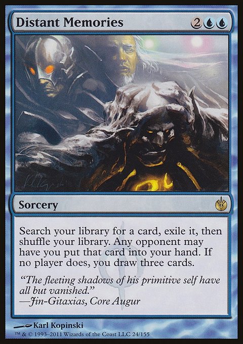 Distant Memories, Mirrodin Besieged #24, Magic: The Gathering card