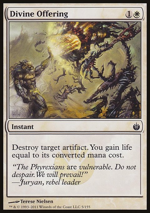Divine Offering, Mirrodin Besieged #5, Magic: The Gathering card