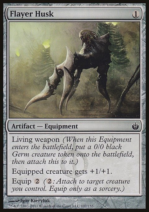 Flayer Husk, Mirrodin Besieged #107, Magic: The Gathering card