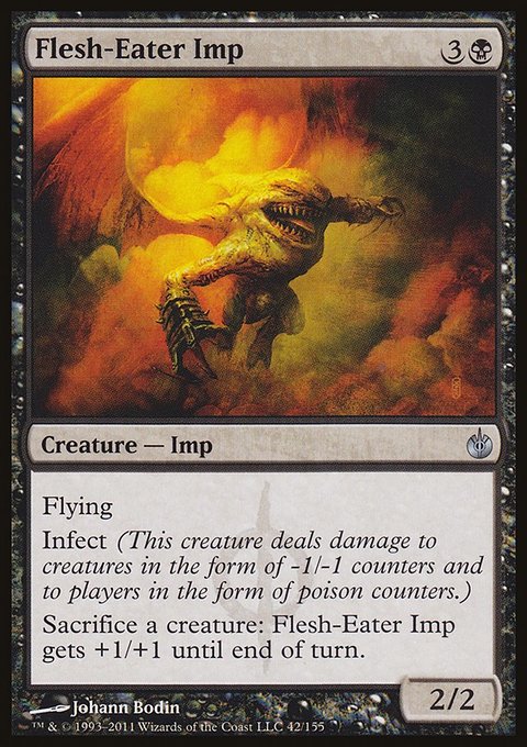 Flesh-Eater Imp, Mirrodin Besieged #42, Magic: The Gathering card