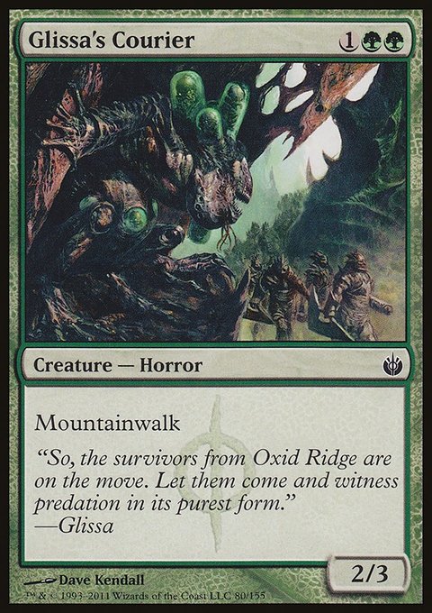 Glissa's Courier, Mirrodin Besieged #80, Magic: The Gathering card
