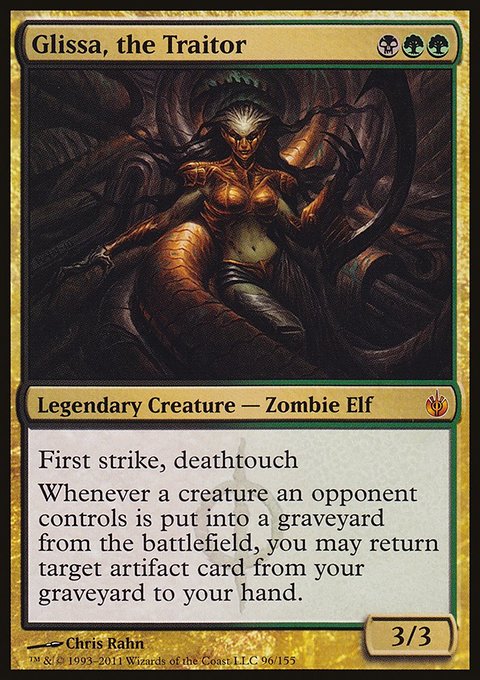 Glissa, the Traitor, Mirrodin Besieged #96, Magic: The Gathering card