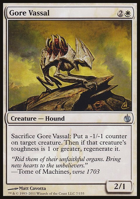 Gore Vassal, Mirrodin Besieged #7, Magic: The Gathering card