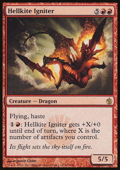 Hellkite Igniter, Mirrodin Besieged #65, Magic: The Gathering card
