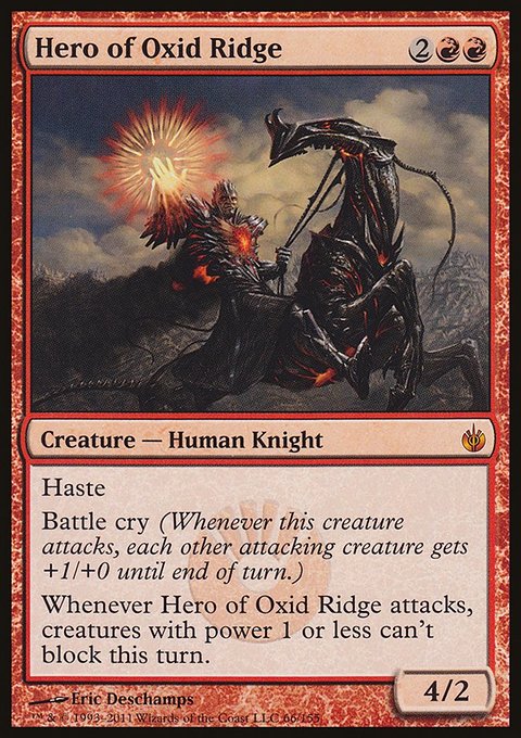 Hero of Oxid Ridge, Mirrodin Besieged #66, Magic: The Gathering card
