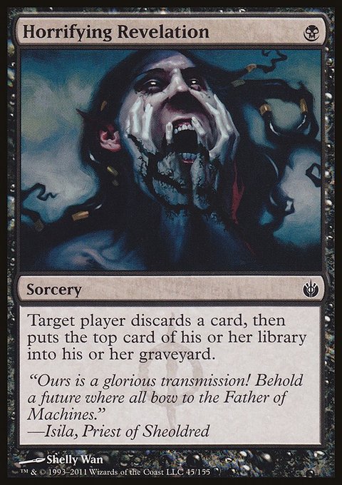 Horrifying Revelation, Mirrodin Besieged #45, Magic: The Gathering card