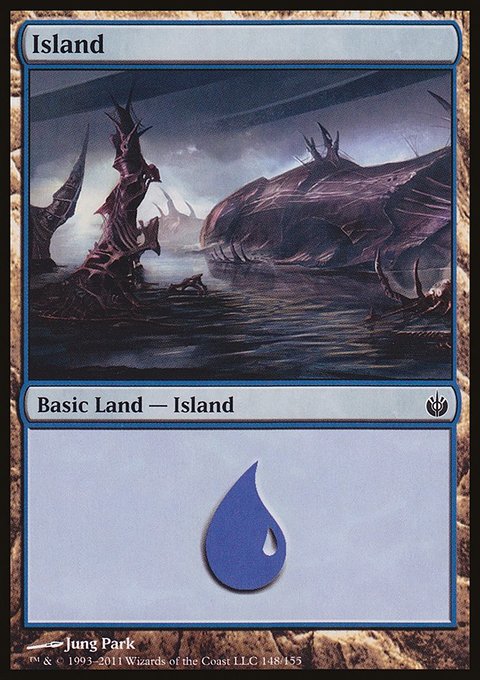 Island, Mirrodin Besieged #148, Magic: The Gathering card