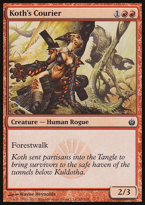 Koth's Courier, Mirrodin Besieged #68, Magic: The Gathering card