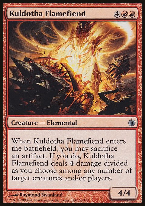 Kuldotha Flamefiend, Mirrodin Besieged #69, Magic: The Gathering card