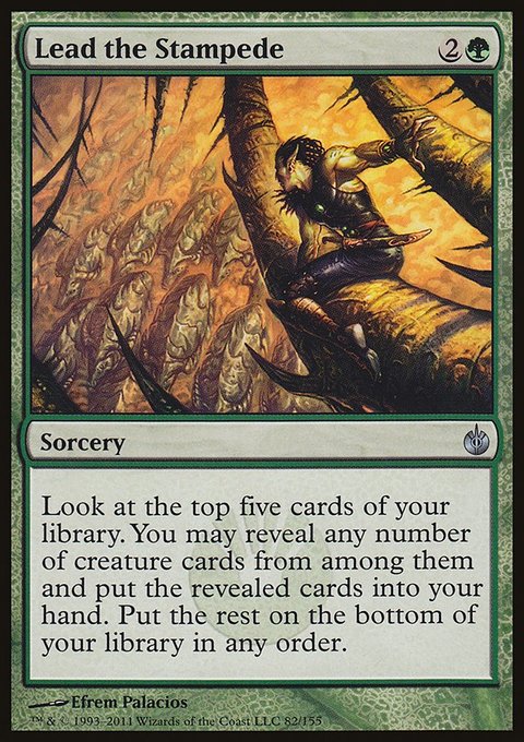 Lead the Stampede, Mirrodin Besieged #82, Magic: The Gathering card
