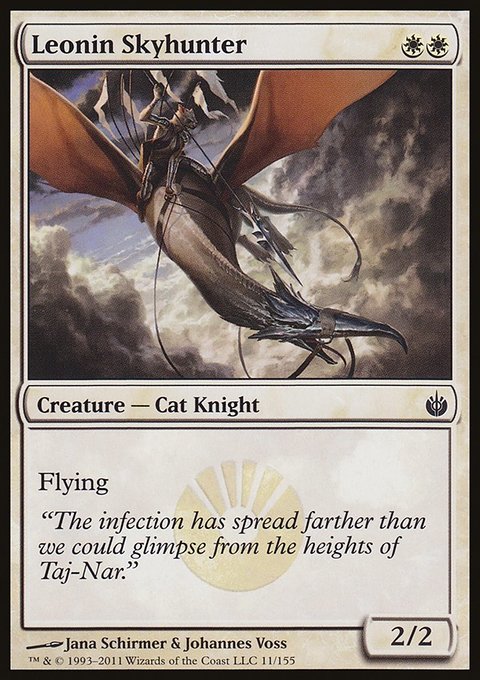 Leonin Skyhunter, Mirrodin Besieged #11, Magic: The Gathering card