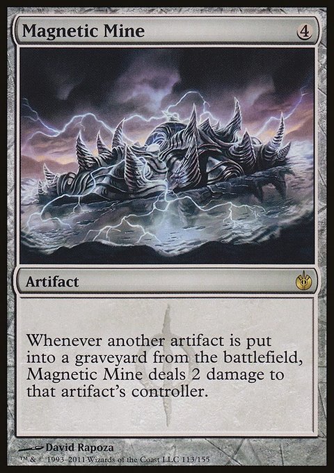 Magnetic Mine, Mirrodin Besieged #113, Magic: The Gathering card
