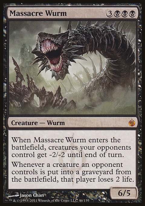 Massacre Wurm, Mirrodin Besieged #46, Magic: The Gathering card