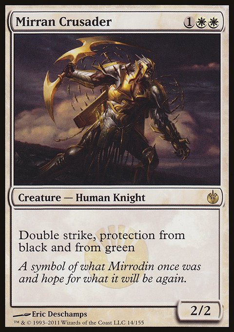 Mirran Crusader, Mirrodin Besieged #14, Magic: The Gathering card