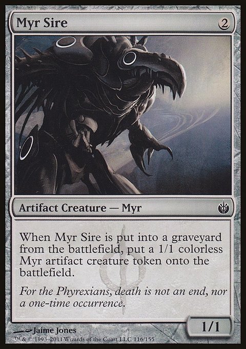 Myr Sire, Mirrodin Besieged #116, Magic: The Gathering card