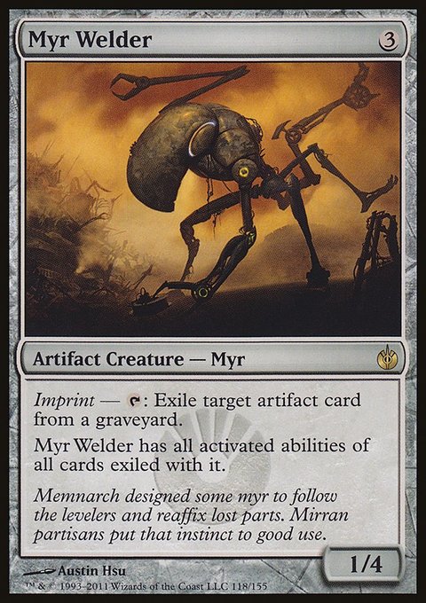 Myr Welder, Mirrodin Besieged #118, Magic: The Gathering card