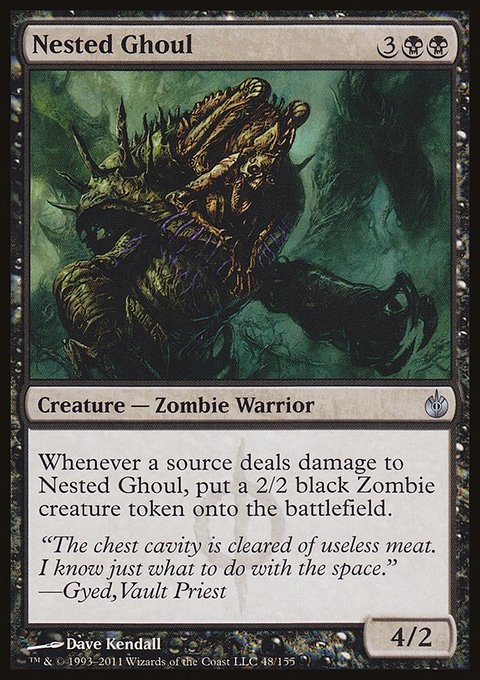 Nested Ghoul, Mirrodin Besieged #48, Magic: The Gathering card