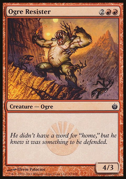 Ogre Resister, Mirrodin Besieged #72, Magic: The Gathering card