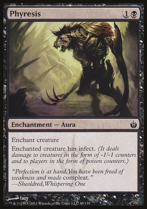Phyresis, Mirrodin Besieged #49, Magic: The Gathering card