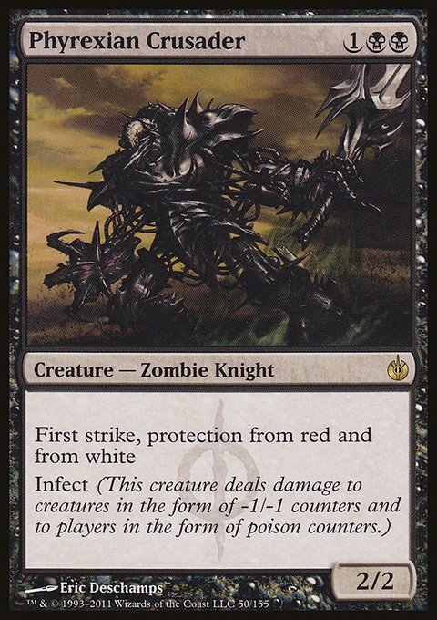Phyrexian Crusader, Mirrodin Besieged #50, Magic: The Gathering card