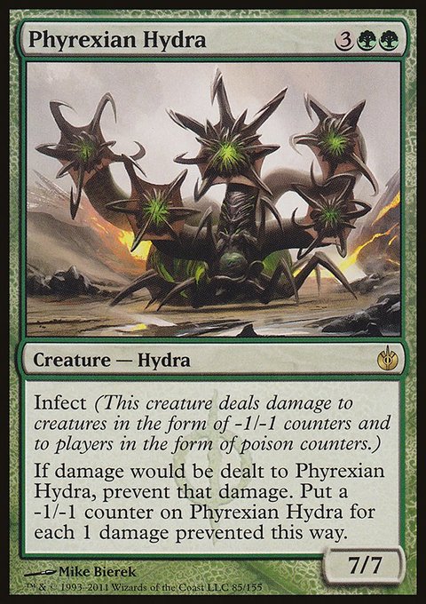 Phyrexian Hydra, Mirrodin Besieged #85, Magic: The Gathering card