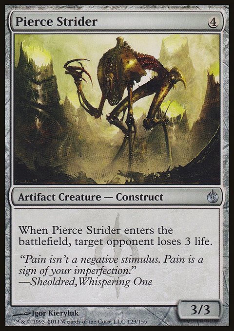 Pierce Strider, Mirrodin Besieged #123, Magic: The Gathering card