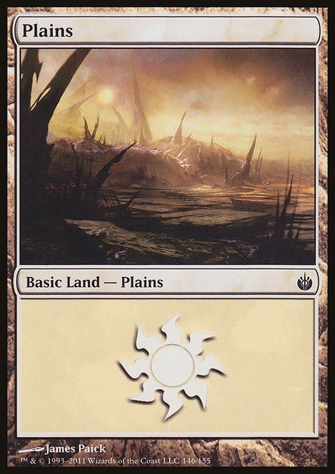 Plains, Mirrodin Besieged #146, Magic: The Gathering card