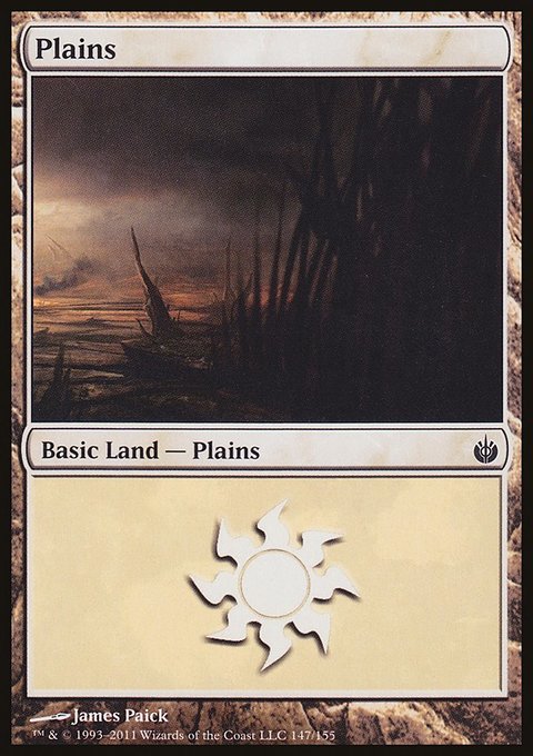 Plains, Mirrodin Besieged #147, Magic: The Gathering card