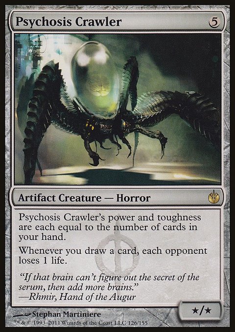 Psychosis Crawler, Mirrodin Besieged #126, Magic: The Gathering card