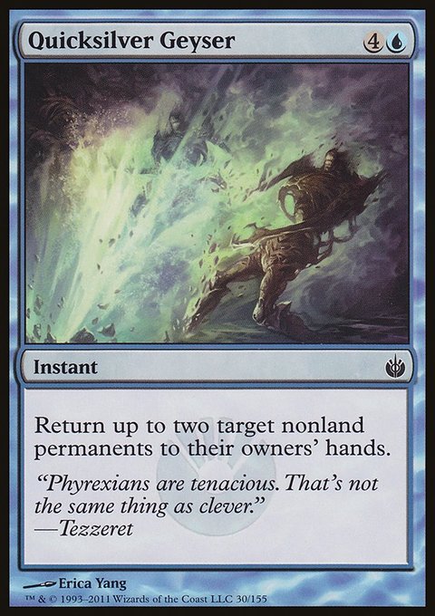 Quicksilver Geyser, Mirrodin Besieged #30, Magic: The Gathering card