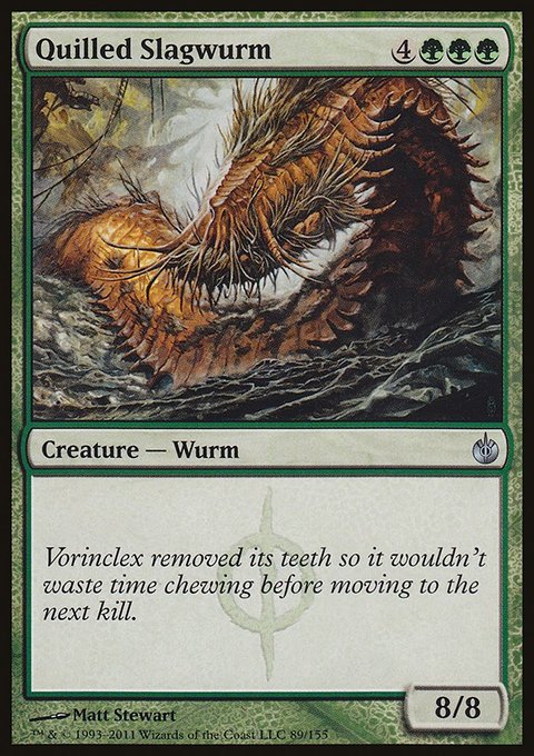 Quilled Slagwurm, Mirrodin Besieged #89, Magic: The Gathering card
