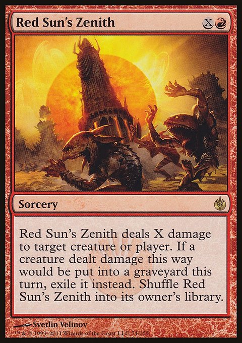 Red Sun's Zenith, Mirrodin Besieged #74, Magic: The Gathering card
