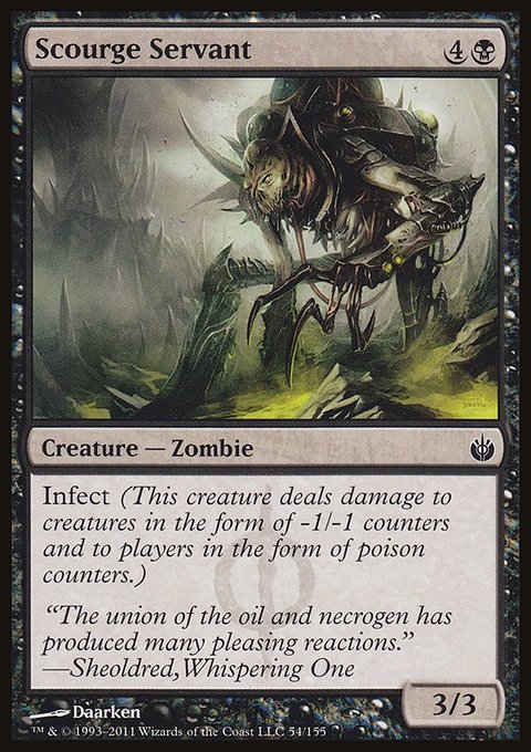 Scourge Servant, Mirrodin Besieged #54, Magic: The Gathering card