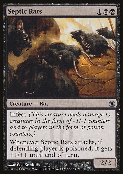 Septic Rats, Mirrodin Besieged #55, Magic: The Gathering card