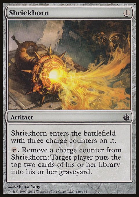 Shriekhorn, Mirrodin Besieged #130, Magic: The Gathering card